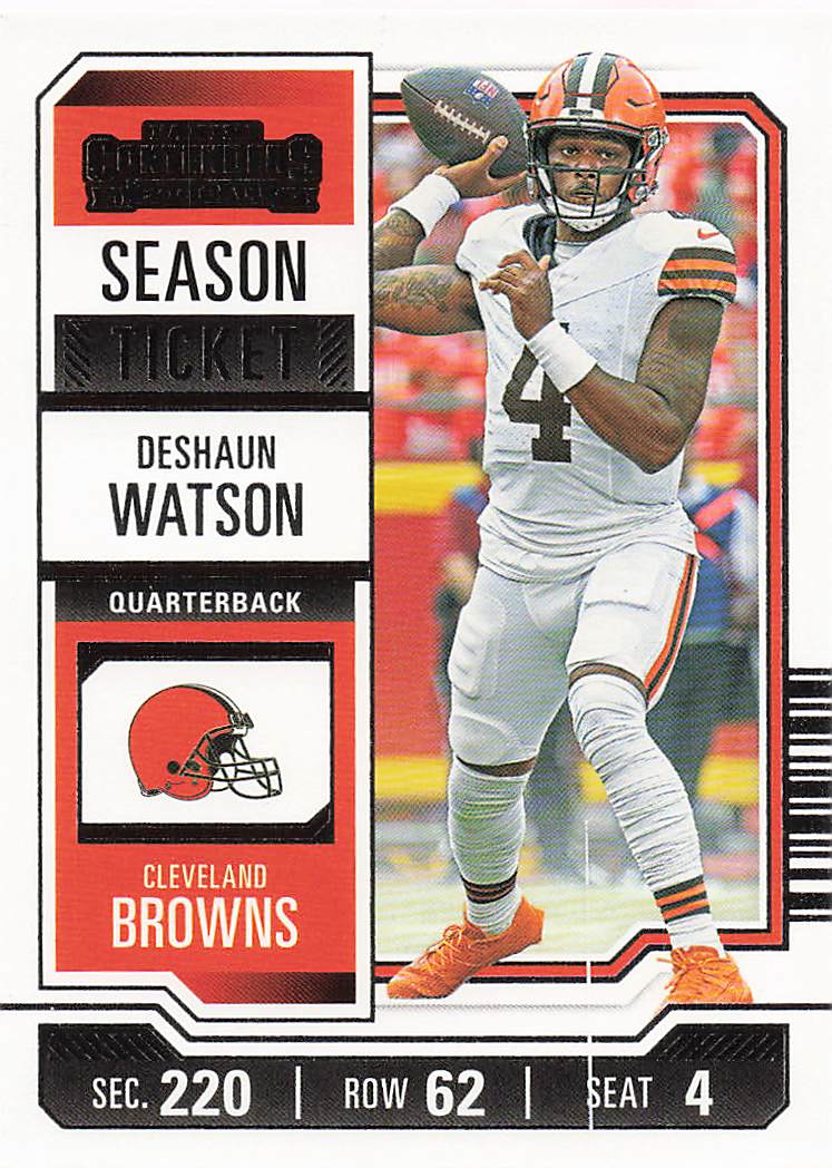 2023 Panini Contenders Football Season Ticket Retail Deshaun Watson #24