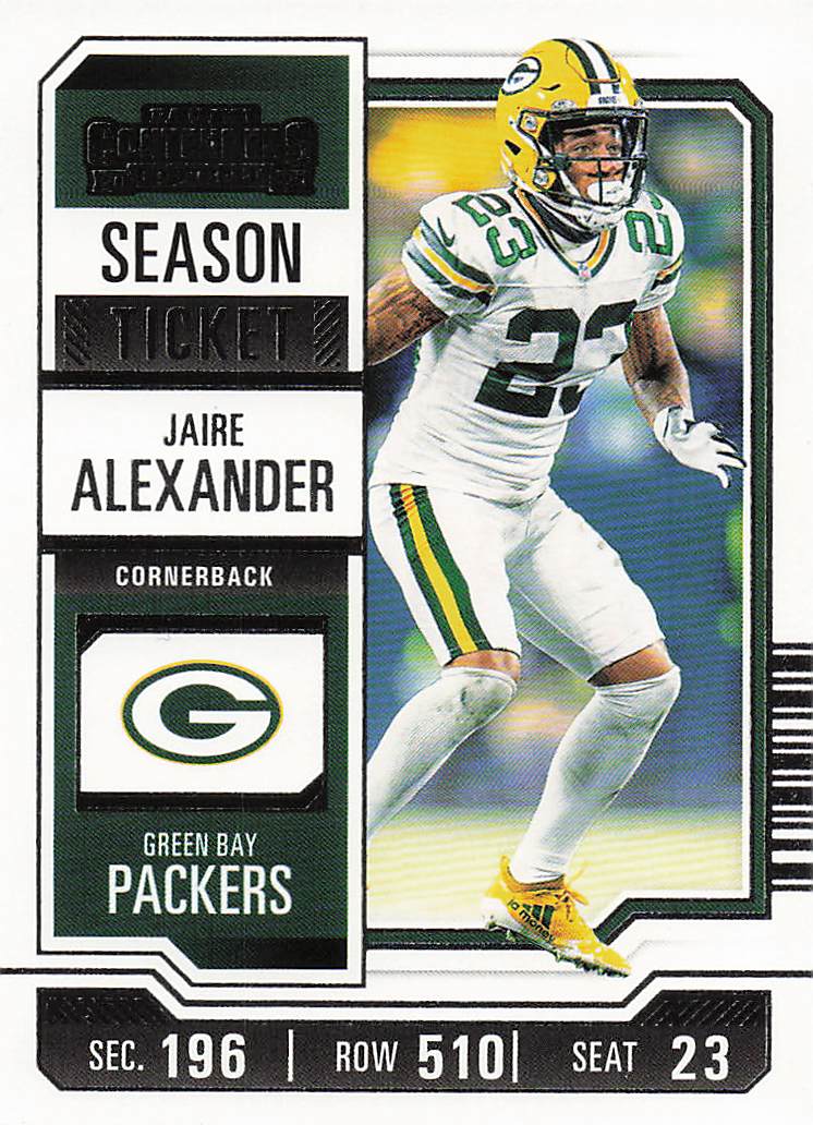 2023 Panini Contenders Football Season Ticket Retail Jaire Alexander #38