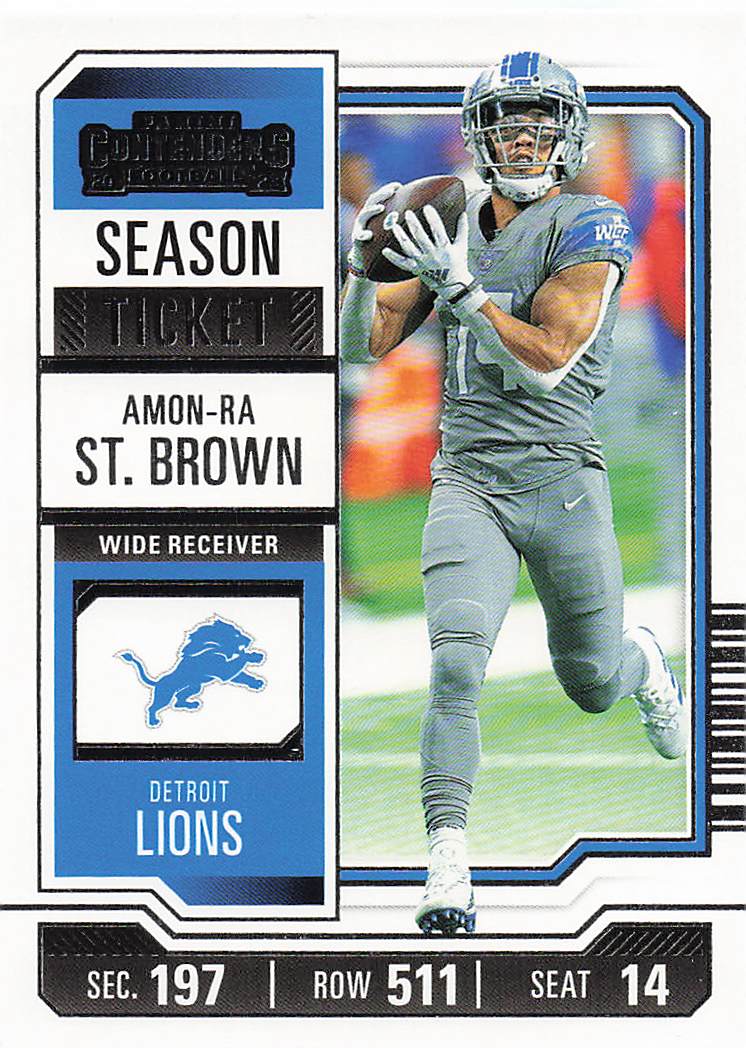 2023 Panini Contenders Football Season Ticket Retail Amon-Ra St. Brown #34