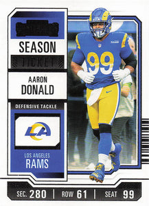 2023 Panini Contenders Football Aaron Donald #60