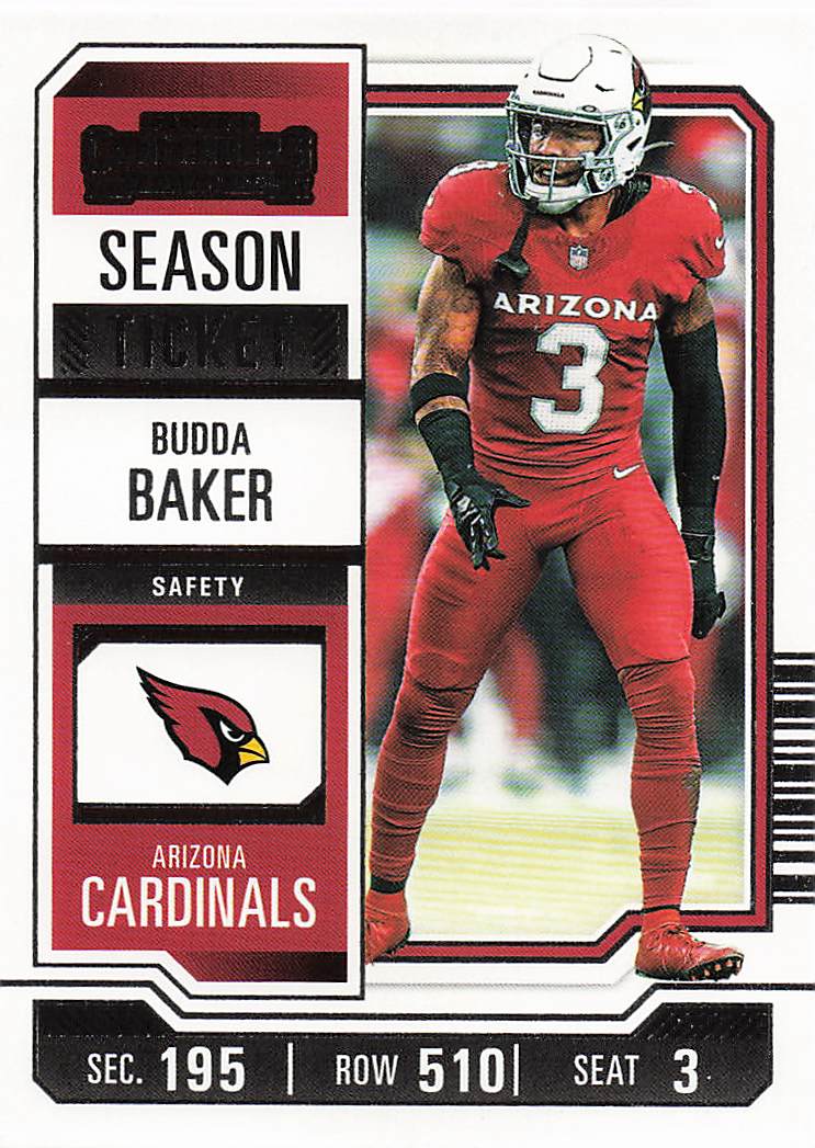 2023 Panini Contenders Football Season Ticket Retail Budda Baker #1