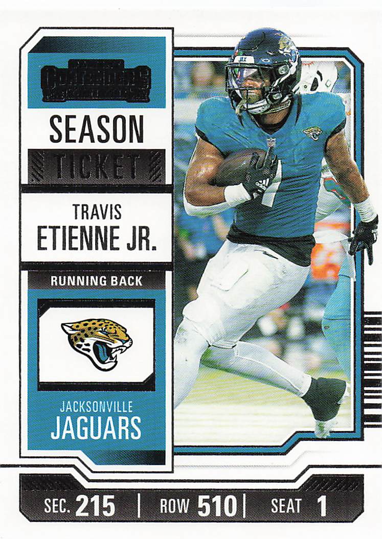 2023 Panini Contenders Football Season Ticket Retail Travis Etienne Jr. #47