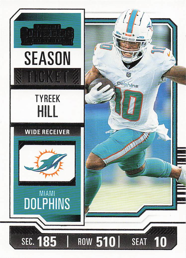 2023 Panini Contenders Football Season Ticket Retail Tyreek Hill #65