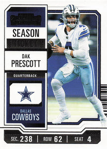 2023 Panini Contenders Football Season Ticket Retail Dak Prescott #28
