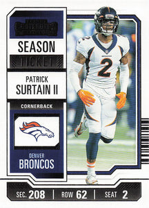 2023 Panini Contenders Football Season Ticket Retail Patrick Surtain II #31