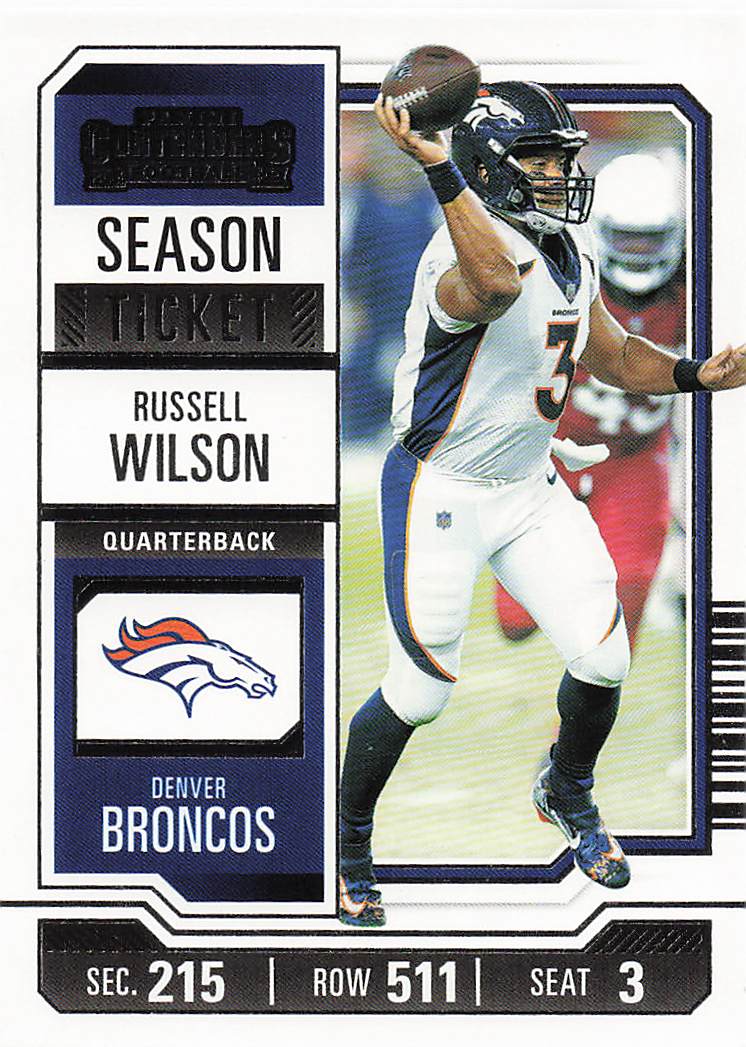 2023 Panini Contenders Football Season Ticket Retail Russell Wilson #32