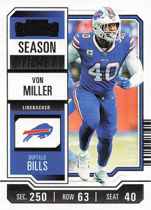 2023 Panini Contenders Football Season Ticket Retail Von Miller #13