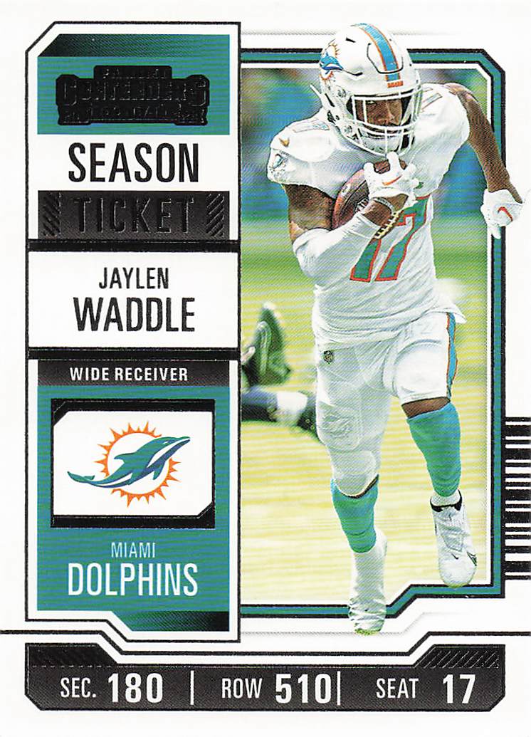 2023 Panini Contenders Football Season Ticket Retail Jaylen Waddle #63