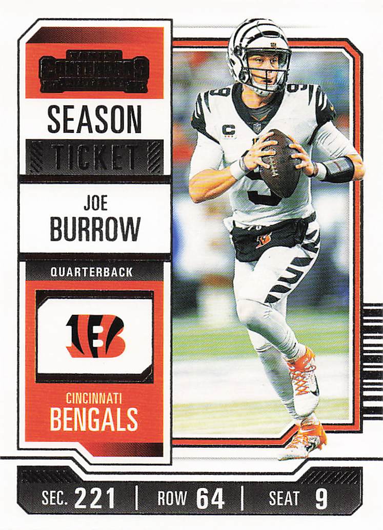 2023 Panini Contenders Football Season Ticket Retail Joe Burrow #22