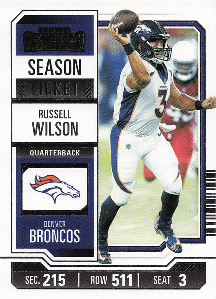 2023 Panini Contenders Football Season Ticket Retail Russell Wilson #32