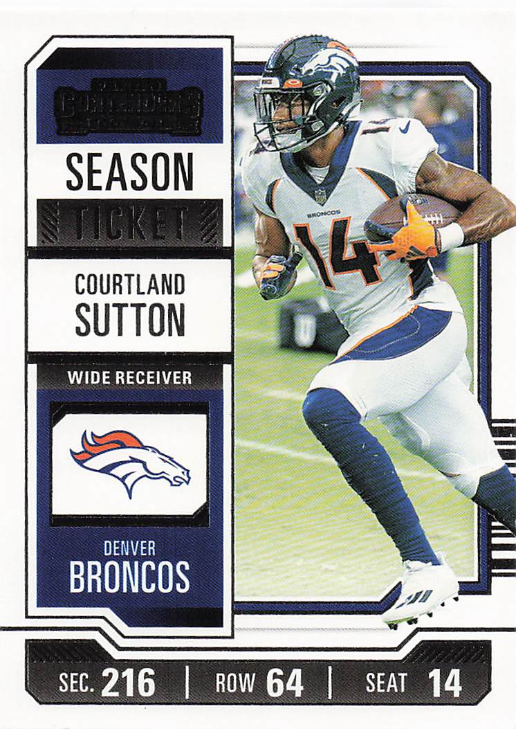 2023 Panini Contenders Football Season Ticket Retail Courtland Sutton #30