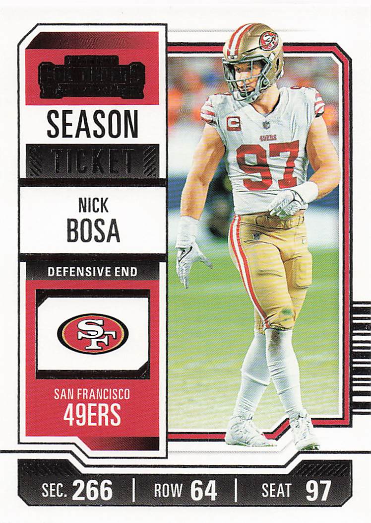 2023 Panini Contenders Football Nick Bosa #88