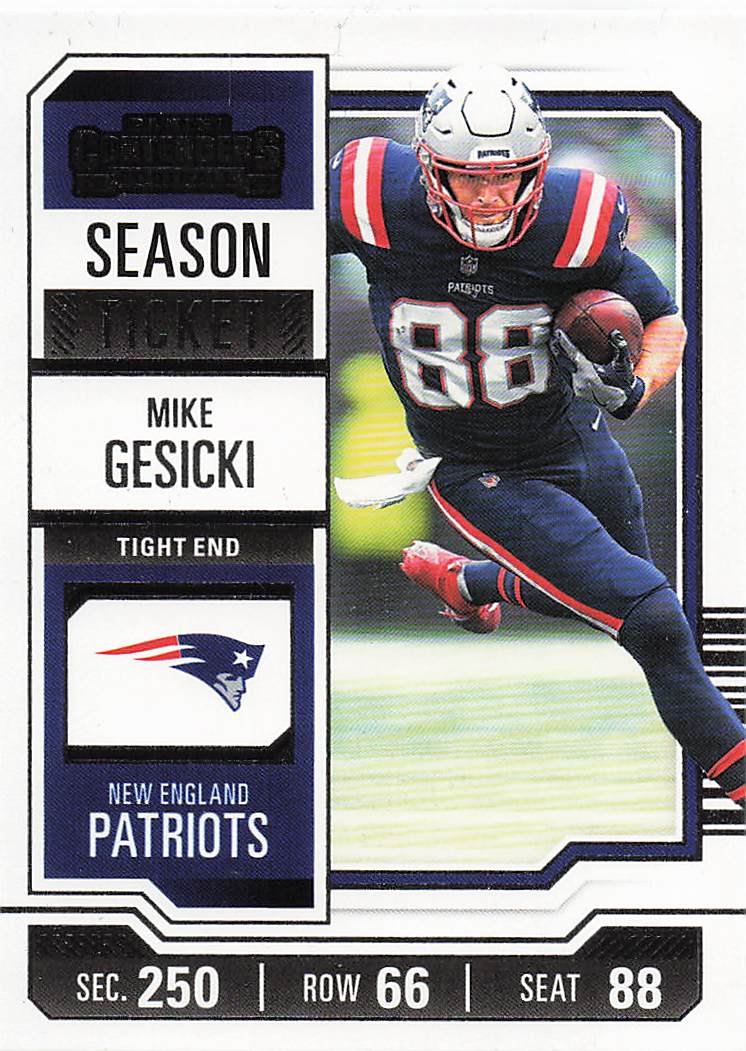 2023 Panini Contenders Football Season Ticket Retail Mike Gesicki #70