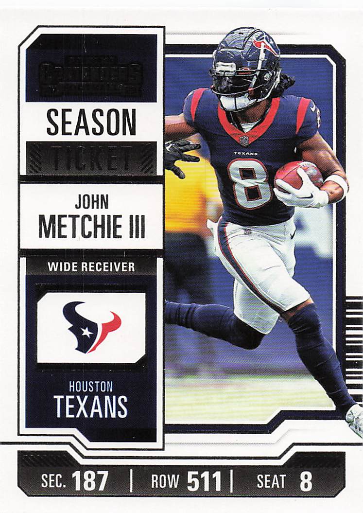 2023 Panini Contenders Football Season Ticket Retail John Metchie III #42