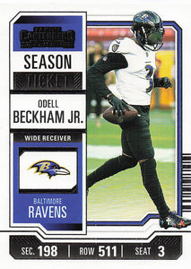 2023 Panini Contenders Football Season Ticket Retail Odell Beckham Jr. #10