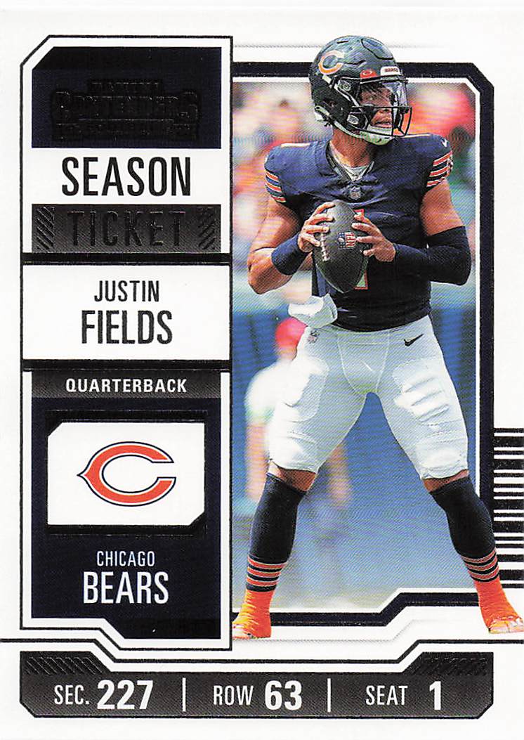2023 Panini Contenders Football Season Ticket Retail Justin Fields #20