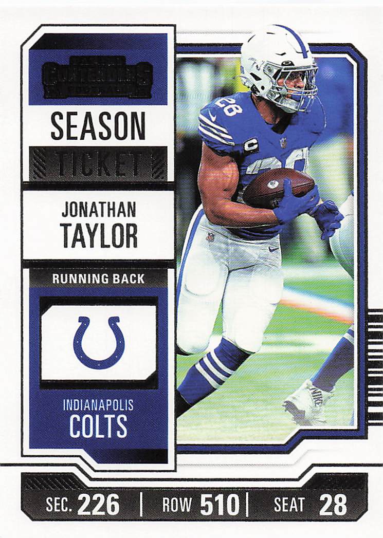 2023 Panini Contenders Football Season Ticket Retail Jonathan Taylor #43