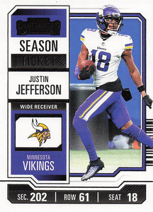 2023 Panini Contenders Football Season Ticket Retail Justin Jefferson #67