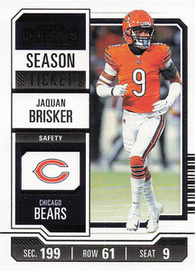 2023 Panini Contenders Football Season Ticket Retail Jaquan Brisker #19