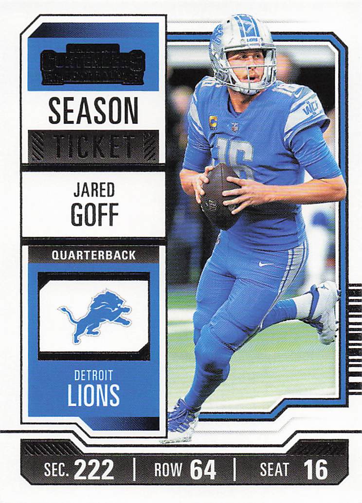 2023 Panini Contenders Football Season Ticket Retail Jared Goff #35