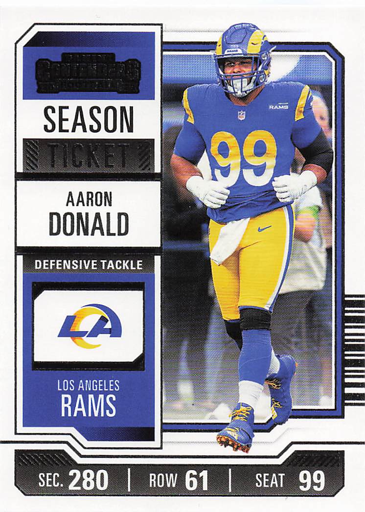 2023 Panini Contenders Football Season Ticket Retail Aaron Donald #60
