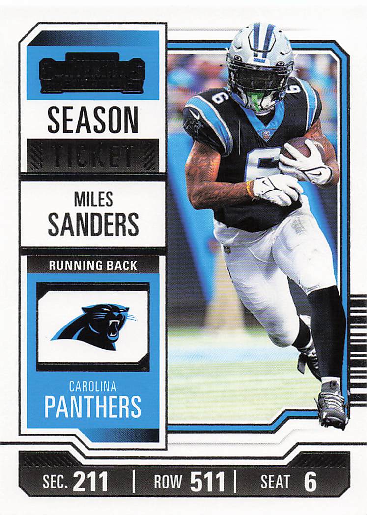 2023 Panini Contenders Football Season Ticket Retail Miles Sanders #16