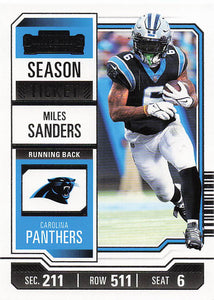 2023 Panini Contenders Football Season Ticket Retail Miles Sanders #16