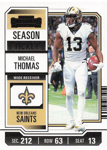 2023 Panini Contenders Football Season Ticket Retail Michael Thomas #74