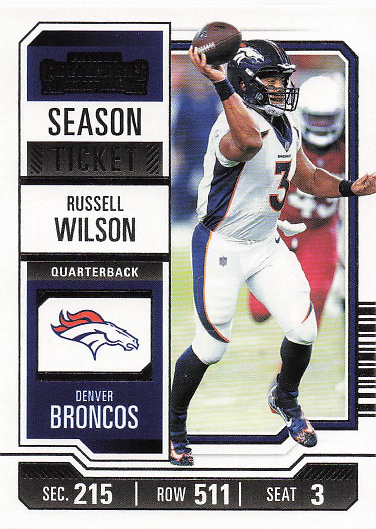 2023 Panini Contenders Football Season Ticket Retail Russell Wilson #32