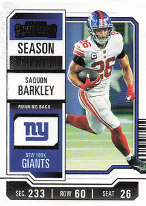 2023 Panini Contenders Football Saquon Barkley #77