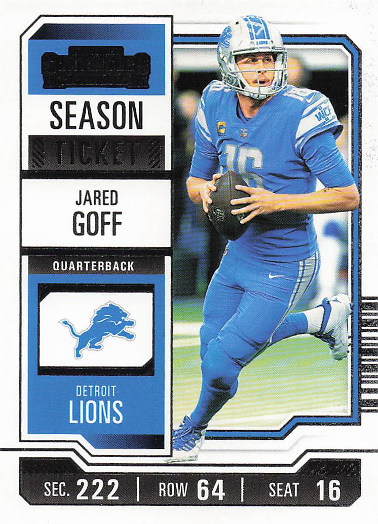 2023 Panini Contenders Football Season Ticket Retail Jared Goff #35