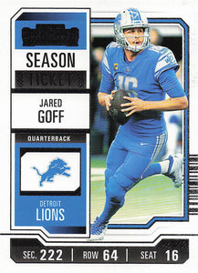 2023 Panini Contenders Football Season Ticket Retail Jared Goff #35