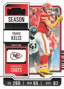 2023 Panini Contenders Football Season Ticket Retail Travis Kelce #52