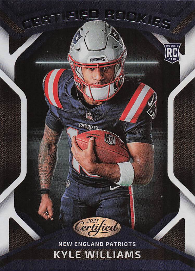 2025 Panini Certified Football Certified Rookies Kyle Williams #CRK-KWS