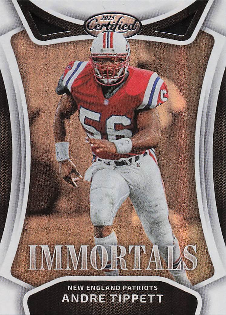 2025 Panini Certified Football Immortals Andre Tippett #IM-ATT