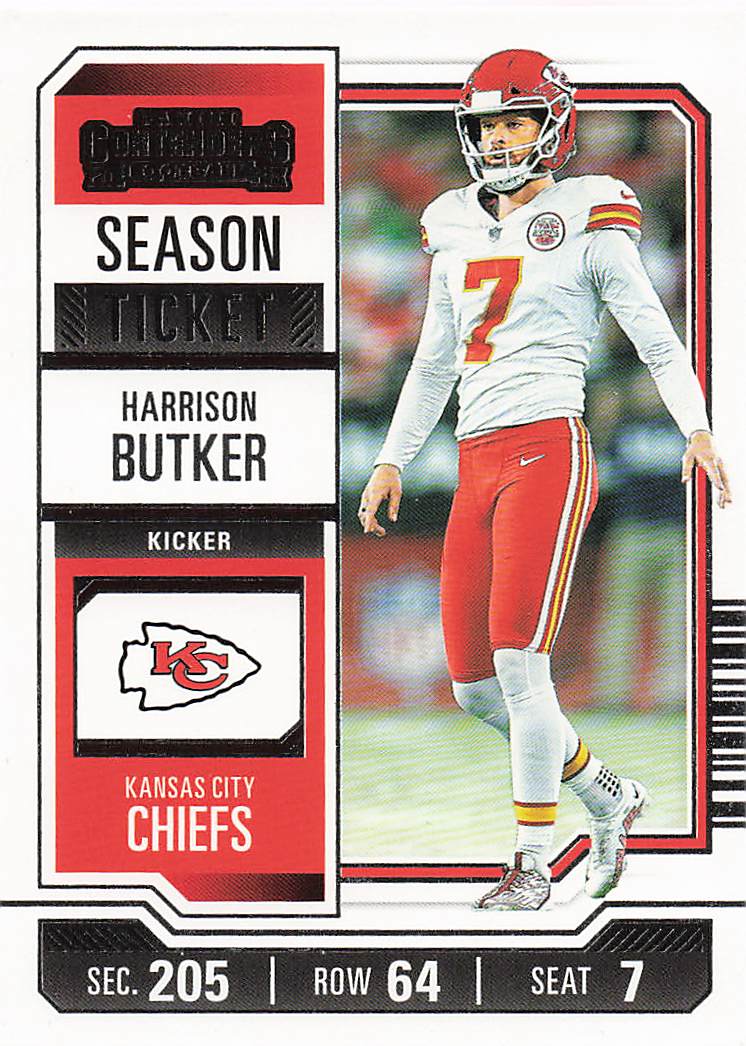 2023 Panini Contenders Football Season Ticket Retail Harrison Butker #49