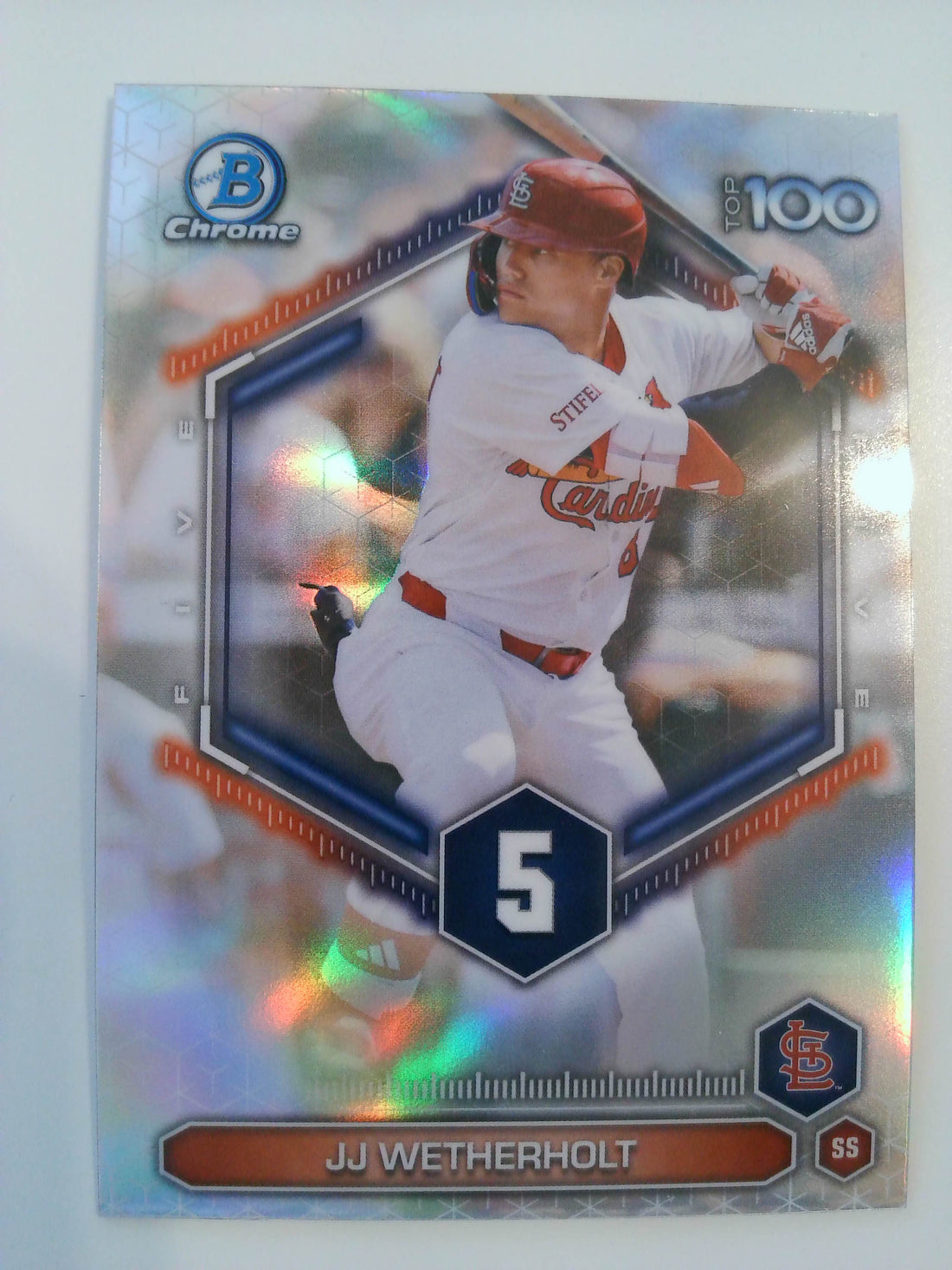 2026 Bowman Baseball Bowman Scouts' Top 100 JJ Wetherholt #BTP-5