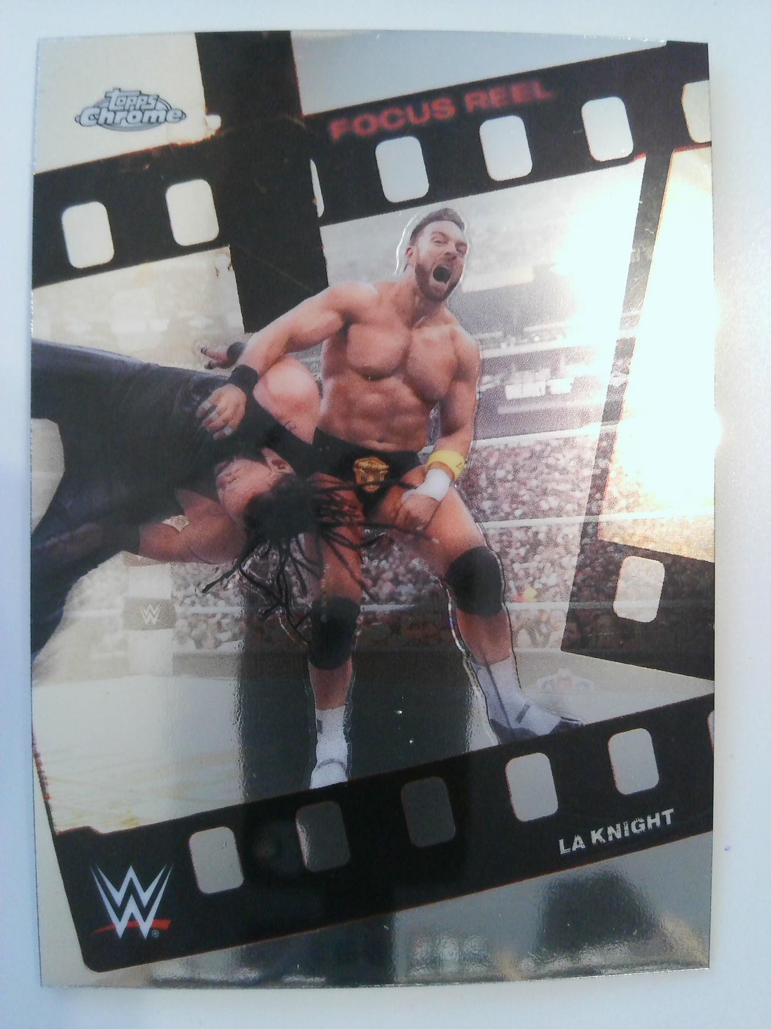2026 Topps Chrome WWE Wrestling Focus Reel LA Knight #FR-6