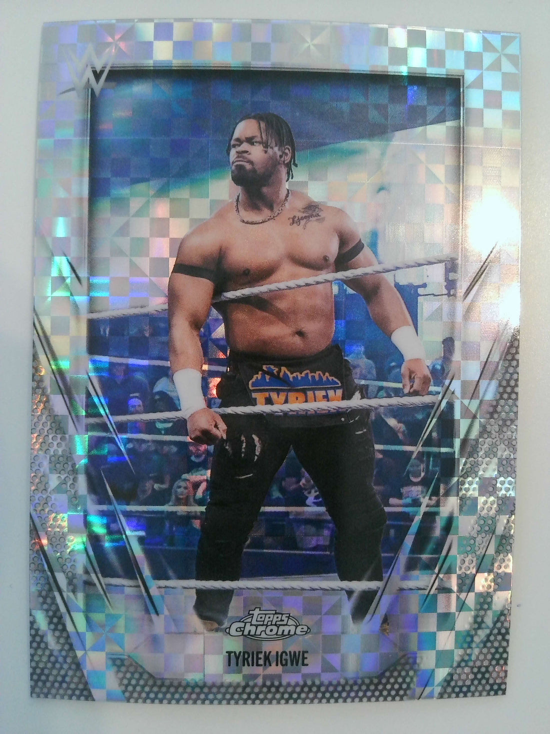 2026 Topps Chrome WWE Wrestling X-Fractor Tyriek Igwe #190