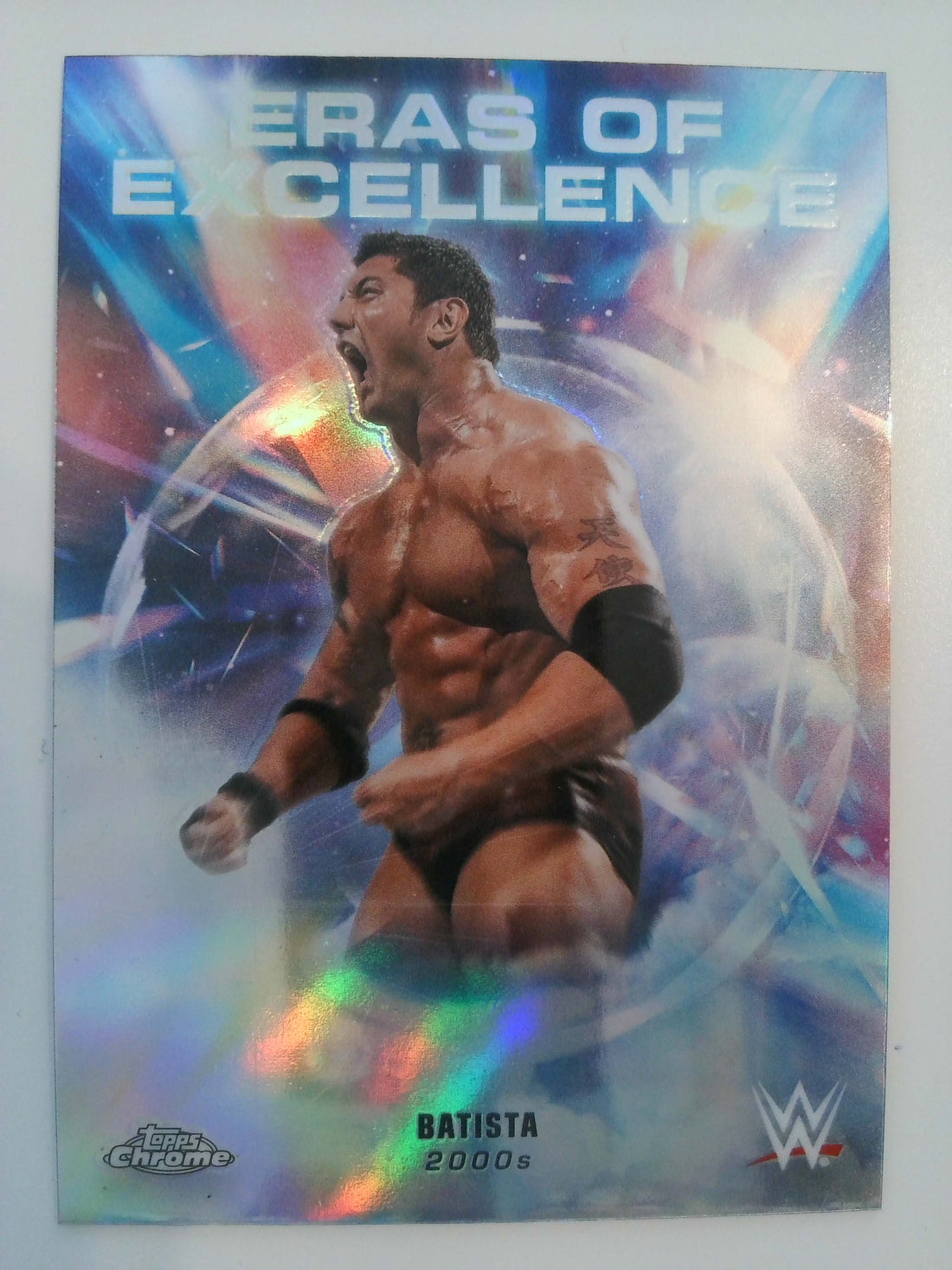 2026 Topps Chrome WWE Wrestling Eras of Excellence Refractor Batista #ERA-38