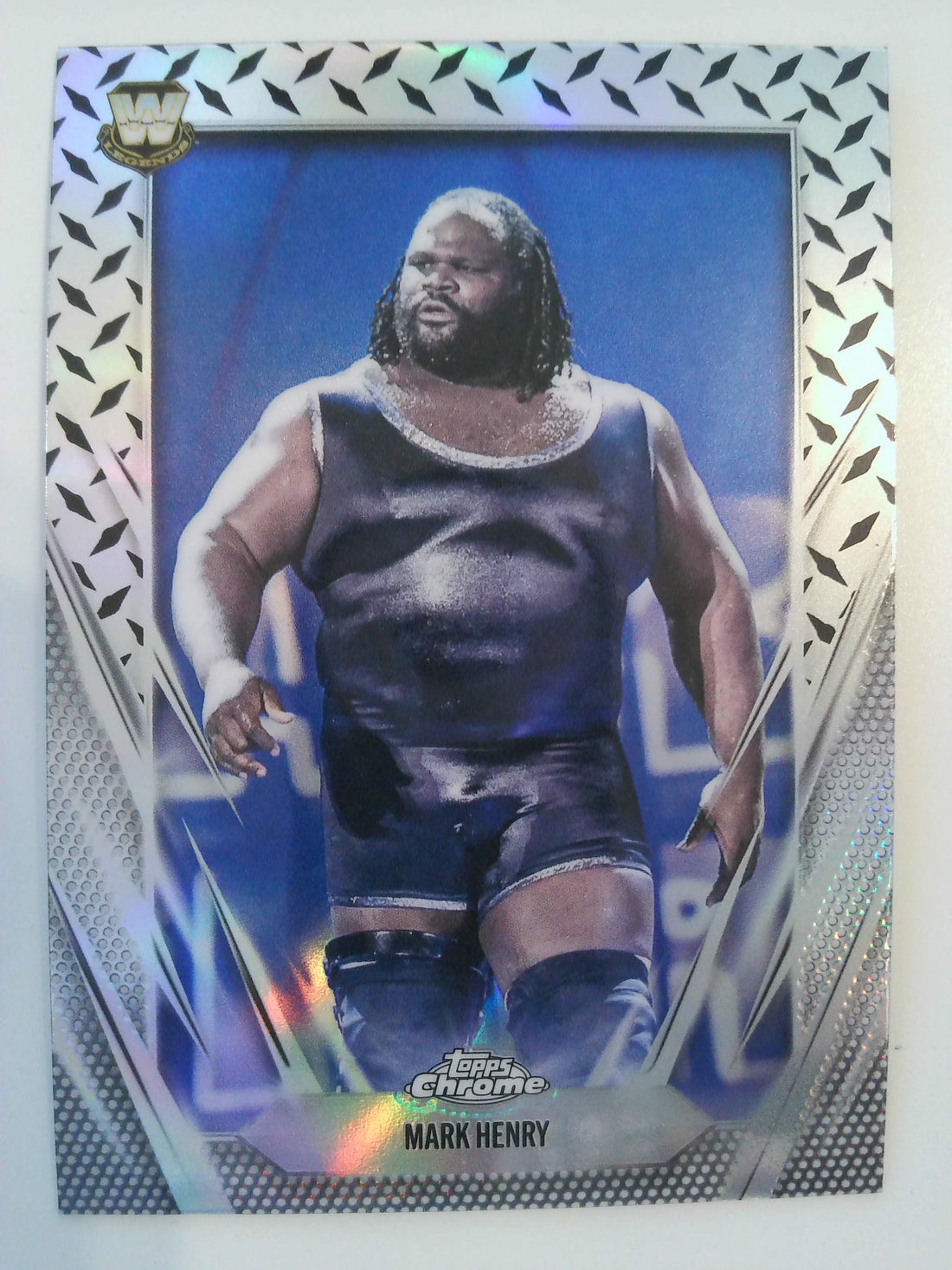 2026 Topps Chrome WWE Wrestling Diamond Plate Refractor Mark Henry #138