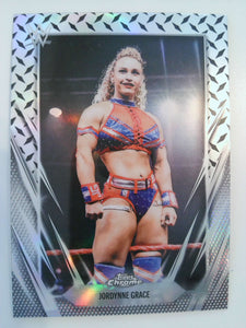 2026 Topps Chrome WWE Wrestling Diamond Plate Refractor Jordynne Grace #56