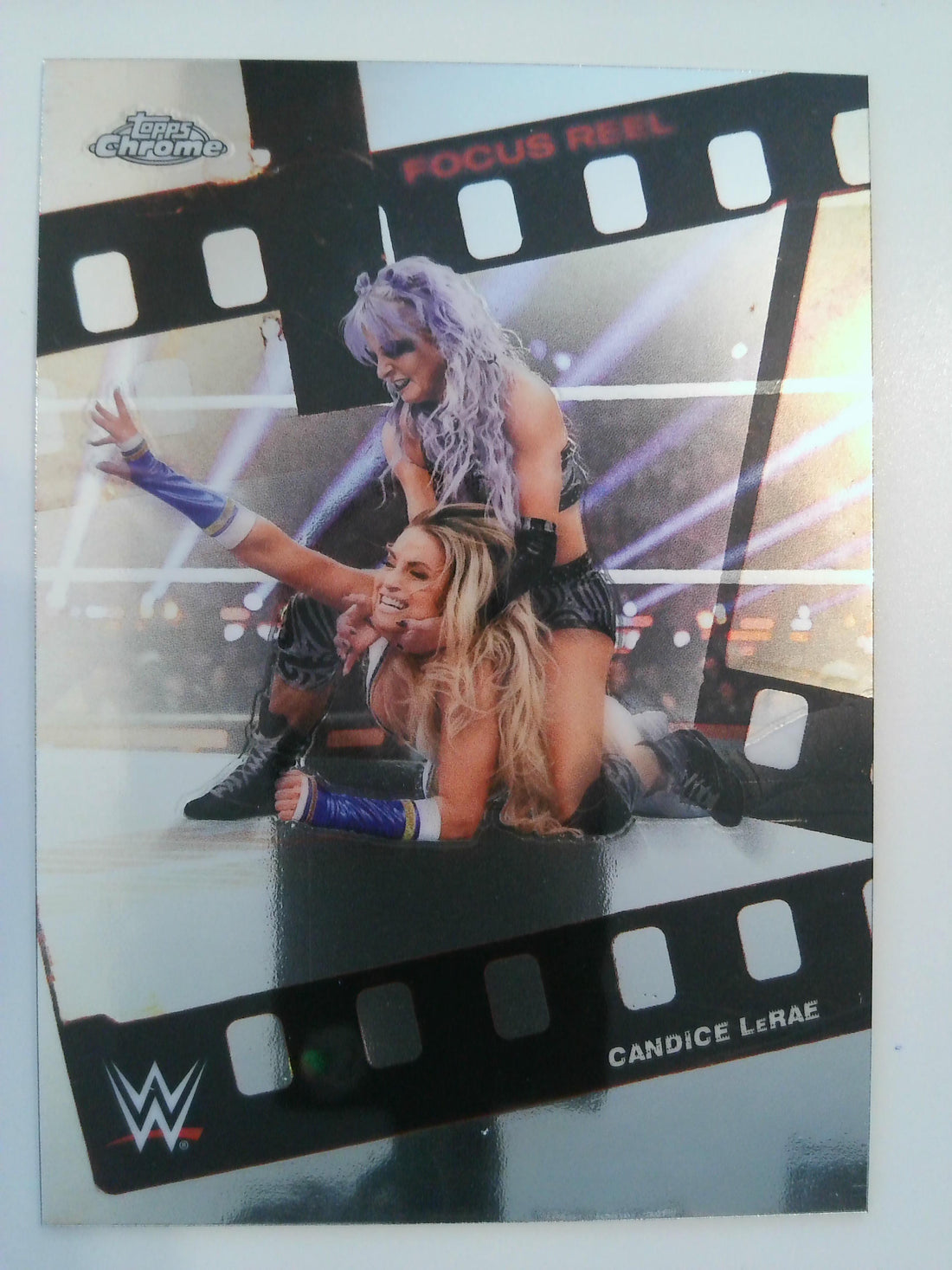 2026 Topps Chrome WWE Wrestling Focus Reel Candice LeRae #FR-16