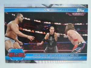 2019 Topps Wrestlemania Baron Corbin Defeats AJ Styles and Tye Dillinger #60