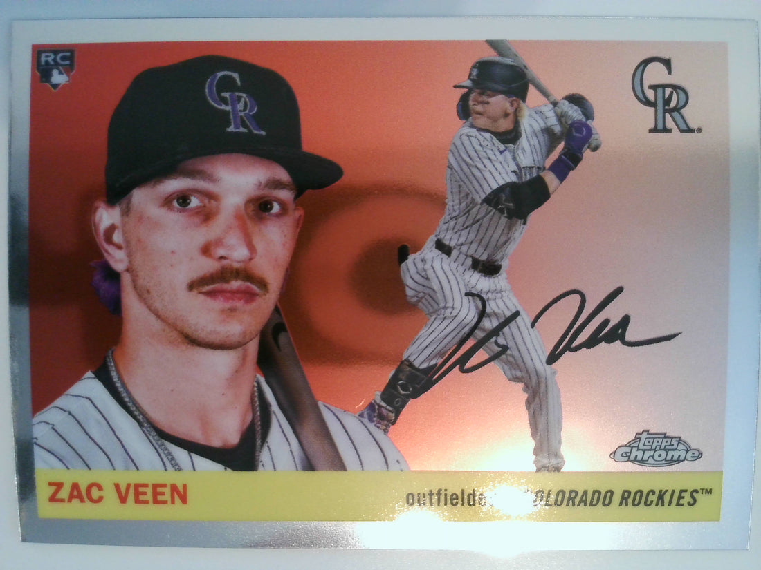 2025 Topps Chrome Platinum Baseball Zac Veen #325 Rookie