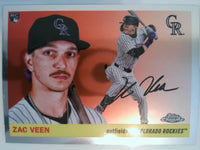 2025 Topps Chrome Platinum Baseball Zac Veen #325 Rookie