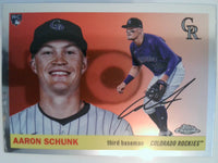 2025 Topps Chrome Platinum Baseball Aaron Schunk #386 Rookie