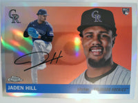 2025 Topps Chrome Platinum Baseball Refractors Jaden Hill #221 Rookie