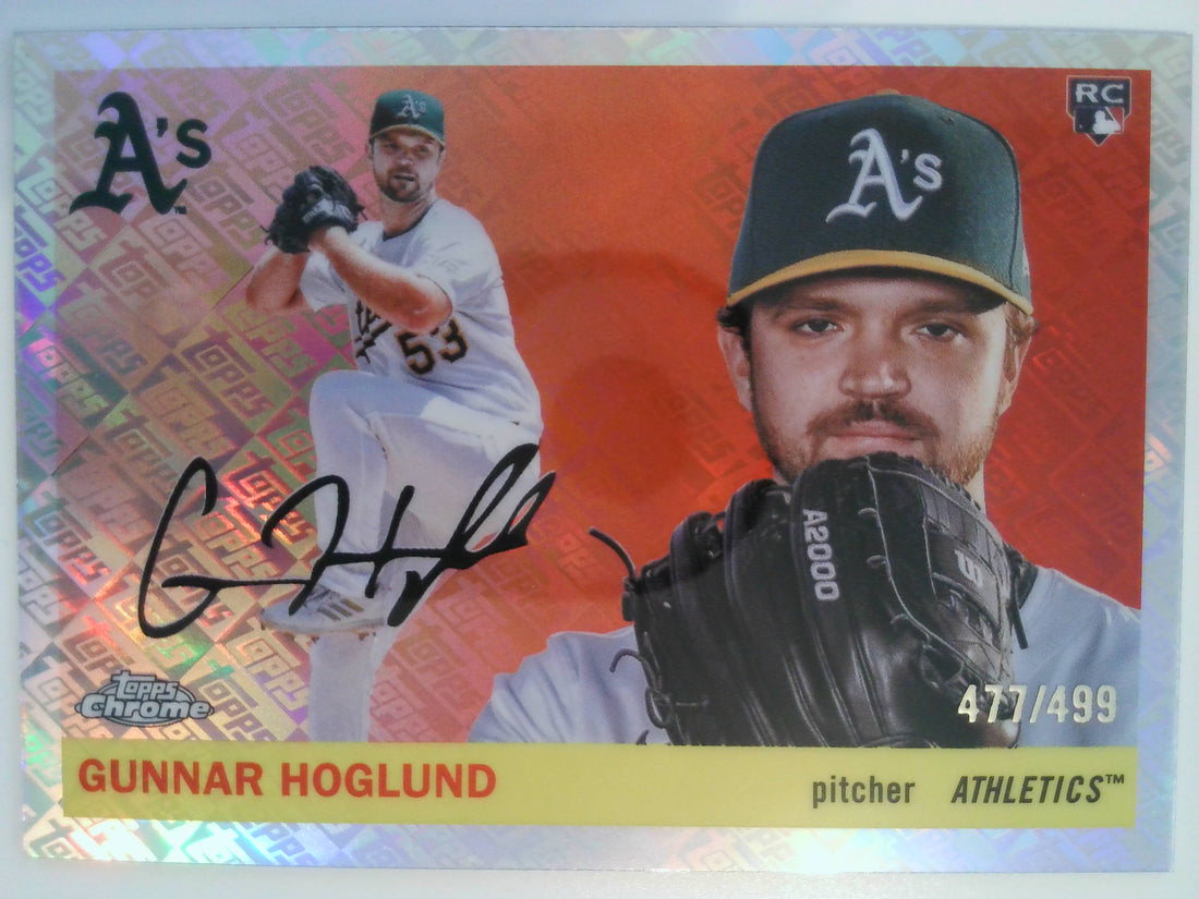 2025 Topps Chrome Platinum Topps Refractors 477/499 Gunnar Hoglund #385 Rookie