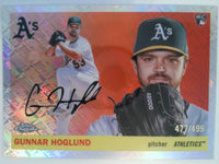 2025 Topps Chrome Platinum Topps Refractors 477/499 Gunnar Hoglund #385 Rookie